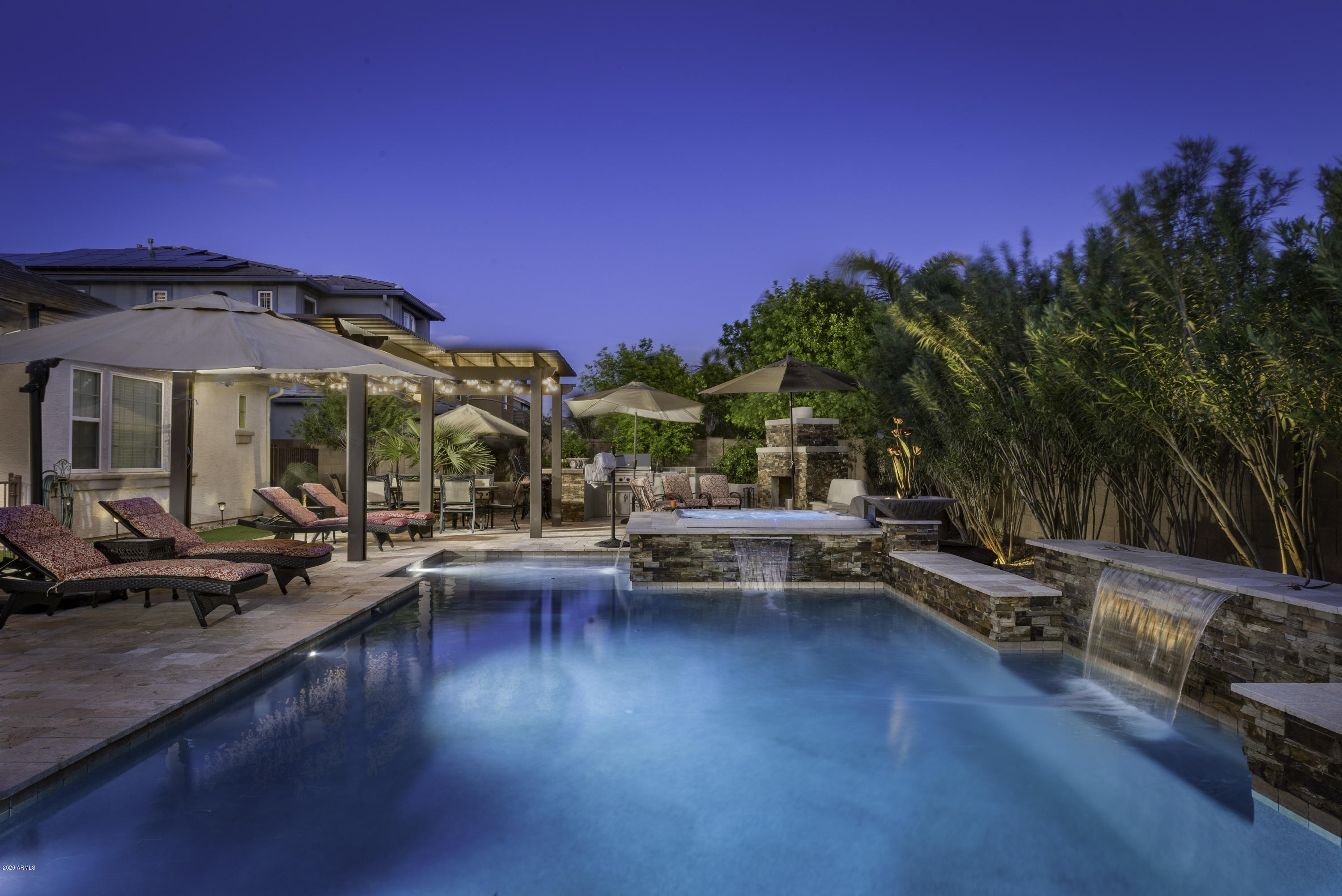 3641 East Weather Vane Road Gilbert, AZ 85296 - Photo 1 of 50 Pool Twilight