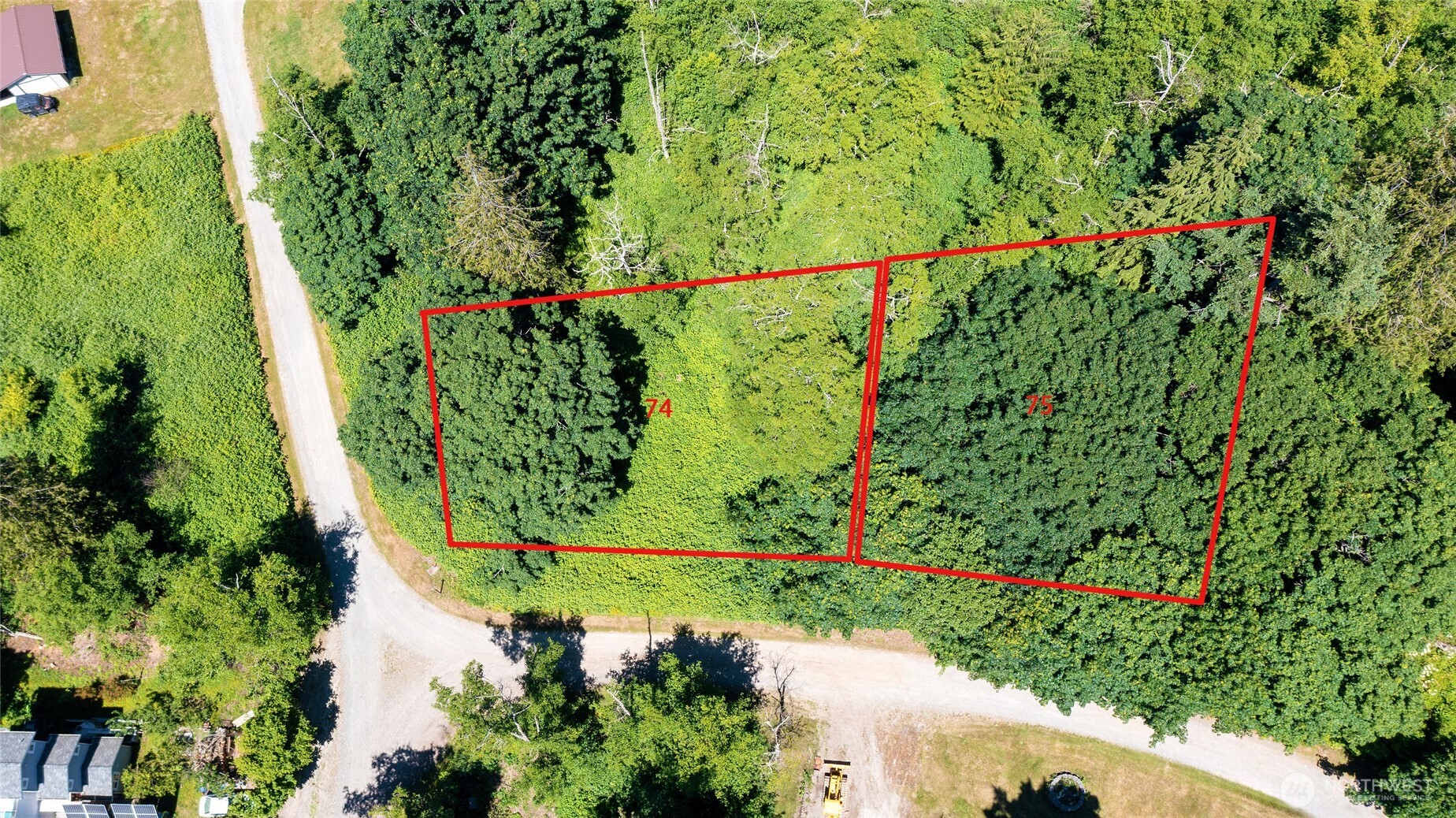 74 M Skagit Way Hat Island, WA 98201 - Photo 8 of 31 a view of a yard with plants and large trees
