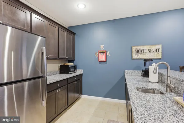 a view of street with sitting area