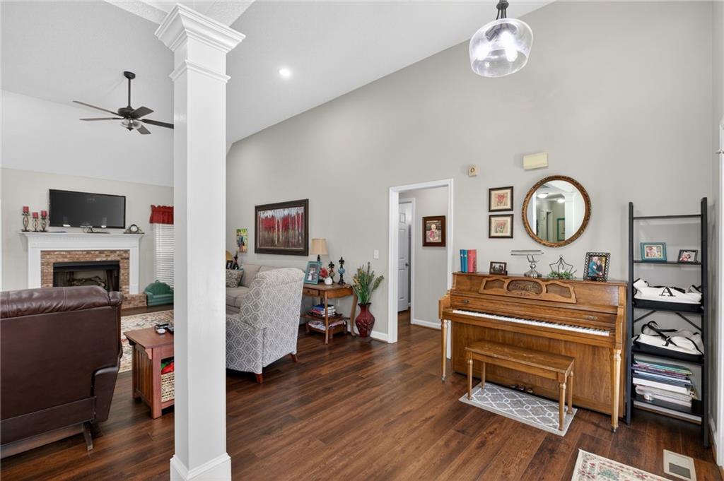 143 Autumn Run Place Villa Rica, GA 30180 - Photo 7 of 30 a view of a workspace with wooden floor