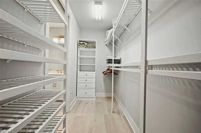 a view of walk in closet