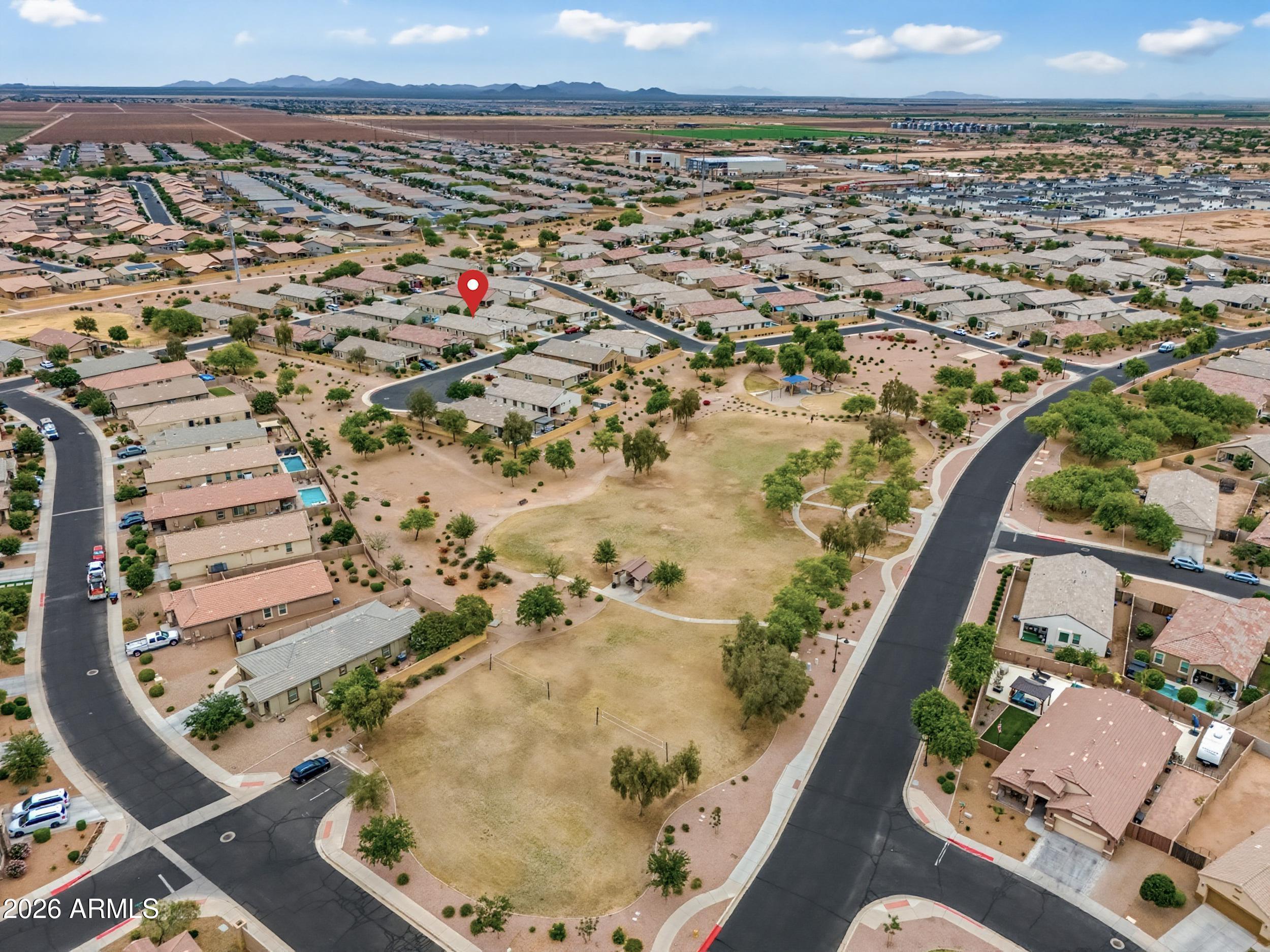 19995 North Ben Court Maricopa, AZ 85138 - Photo 48 of 51 an aerial view of residential houses with outdoor space