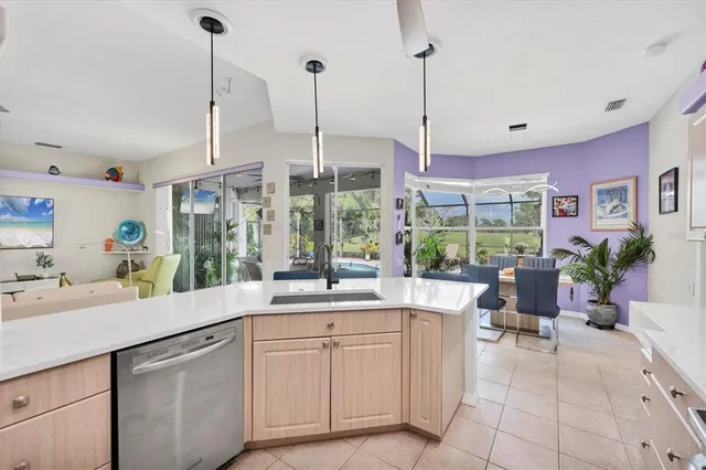 a very nice looking room with a large window