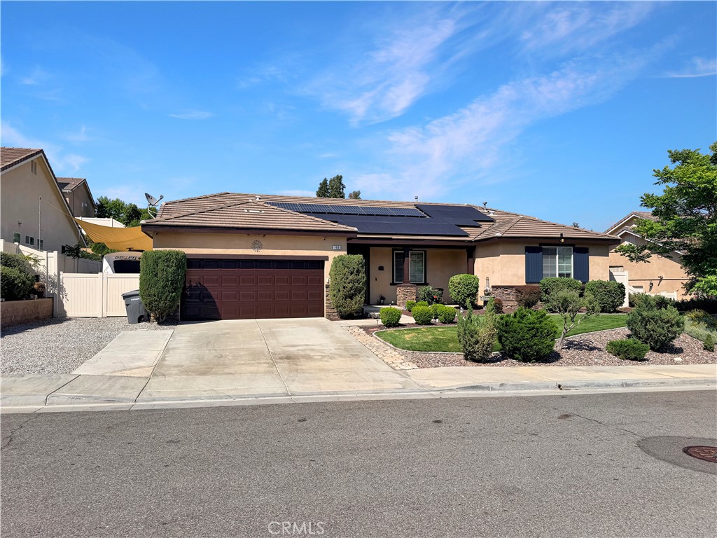 166 Fox Lane Calimesa, CA 92320 - Photo 3 of 76 Gated RV Parking w/30-Amp Hook-up, Large (Approx. 1/4-acre) Lot and Plenty of Solar - Part is Owned and Part is Leased (with a Tesla Power Wall Battery for about $200/month)