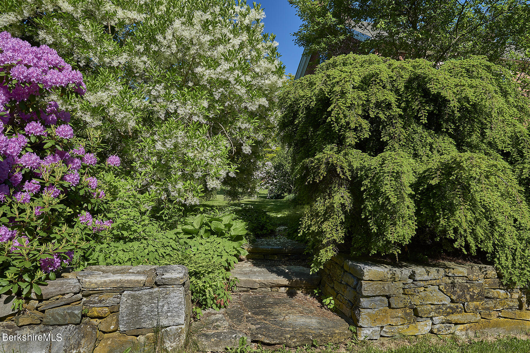 17 East Street Stockbridge, MA 01262 - Photo 31 of 43 Copy of stone steps to garden from road