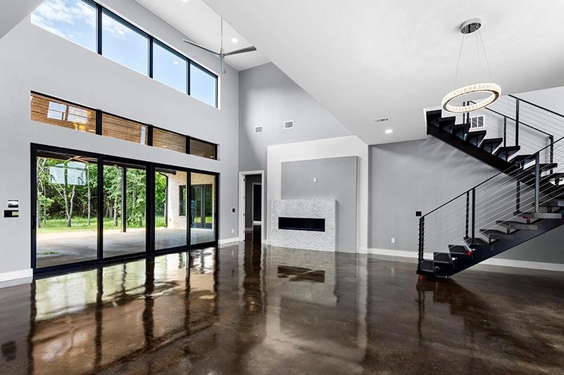 186 Martin Lane Sadler, TX 76264 - Photo 16 of 39 a view of entryway and hall with wooden floor