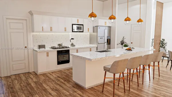 a front view of house with yard and glass windows