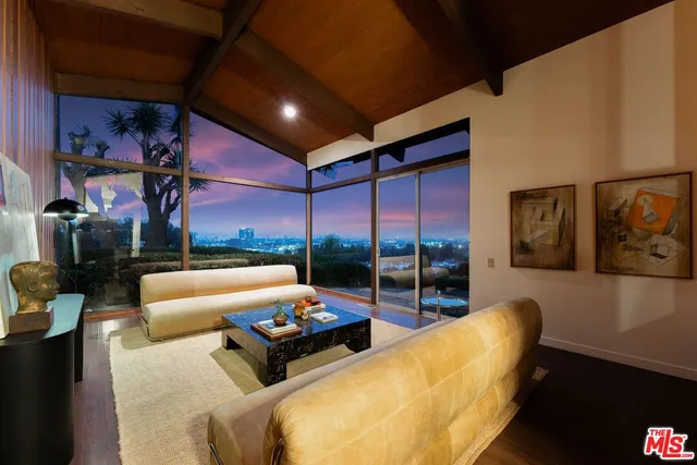 a building outdoor space with patio furniture