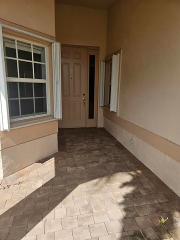 a view of front door of a house