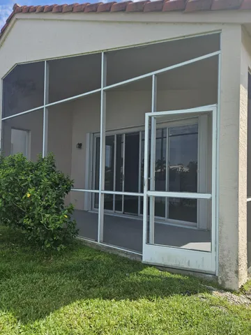 a view of outdoor space with backyard