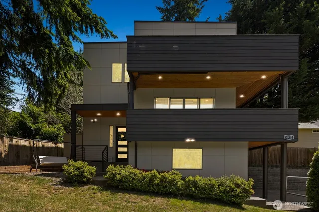 a front view of a house