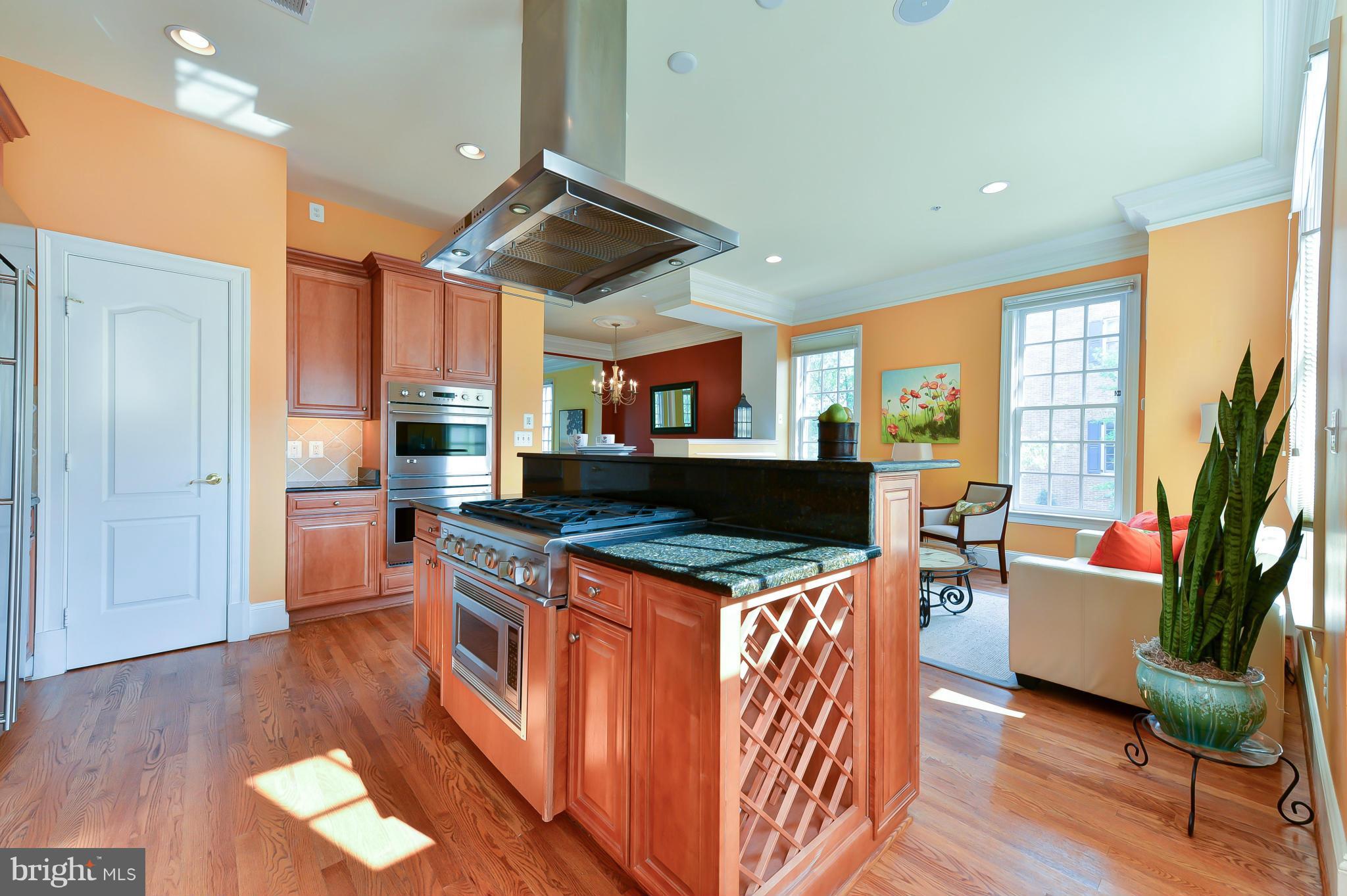 1728 Carpenter Road Alexandria, VA 22314 - Photo 14 of 29 a kitchen with stainless steel appliances granite countertop a stove and a view of kitchen