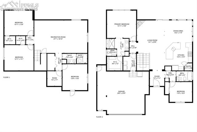 7311 Rim Bluff Lane Colorado Springs, CO 80927 - Photo 28 of 28 Floor plan