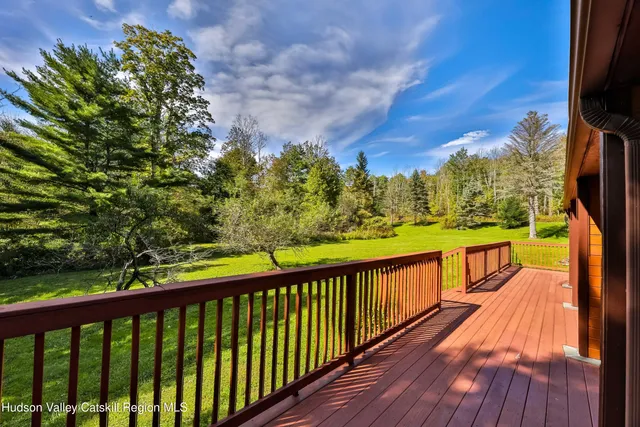 a view of city from a balcony