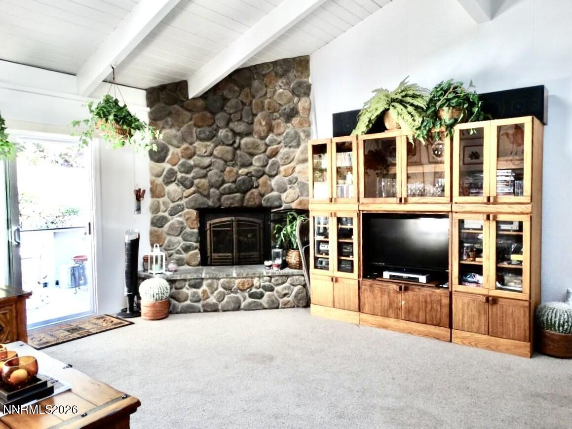 321 Ski Way, Unit 105 Incline Village, NV 89451 - Photo 5 of 8 River rock gas fireplace