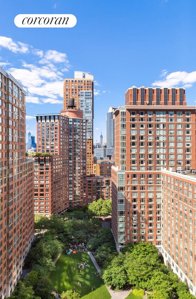 20 River Terrace, Unit 18Q Manhattan, NY 10282 - Photo 6 of 8 a view of a city with tall buildings