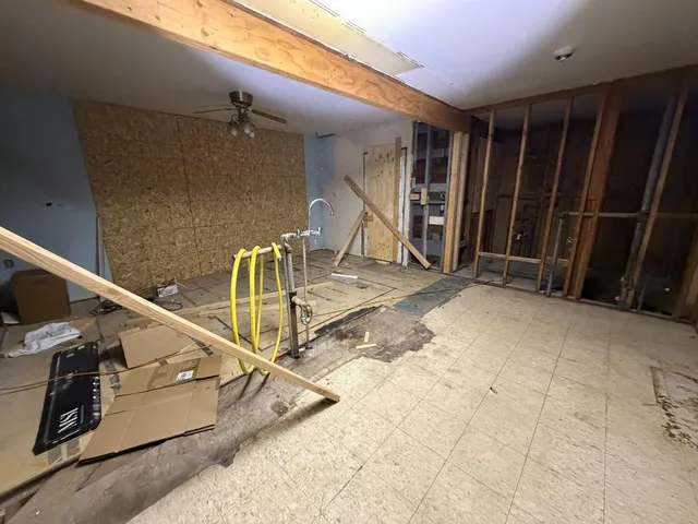 a view of an empty room