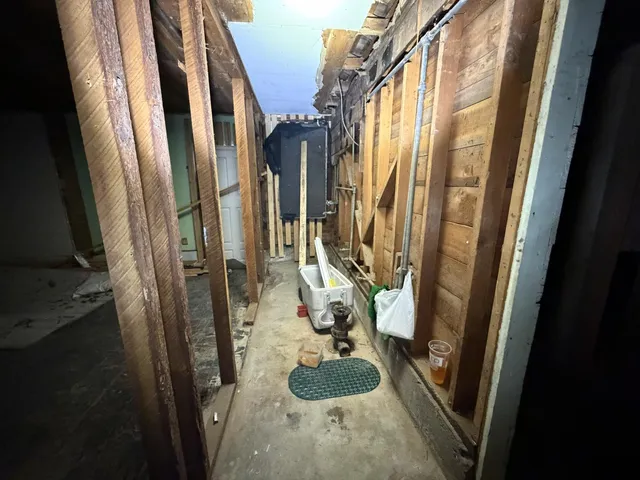 a backyard of a house