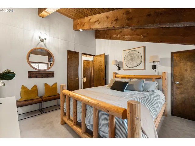 a view of chairs in a room