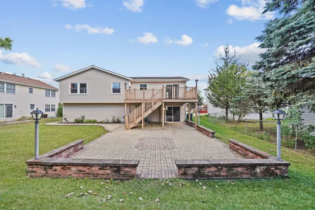 a house view with a garden space