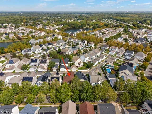 an aerial view of multiple house