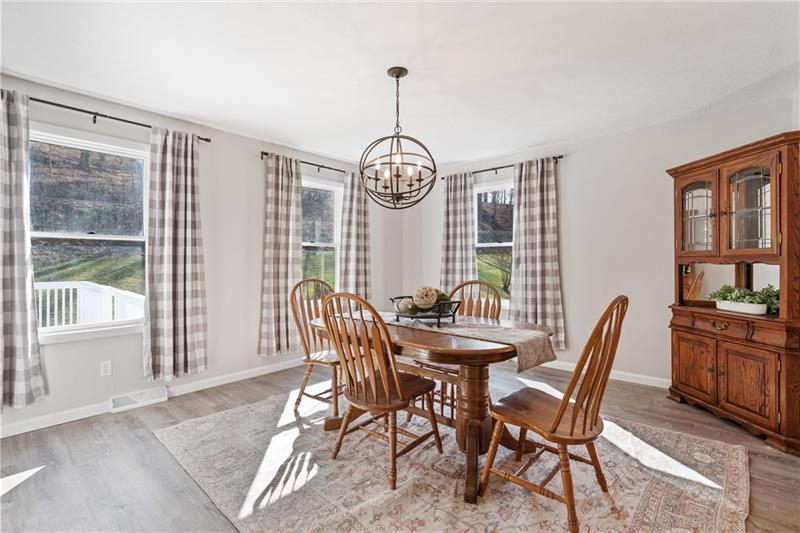 163 Upper Service Road Hookstown, PA 15050 - Photo 15 of 41 a view of a dining room with furniture window and outside view