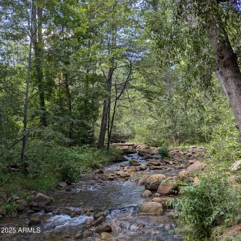 a view of a yard and patio