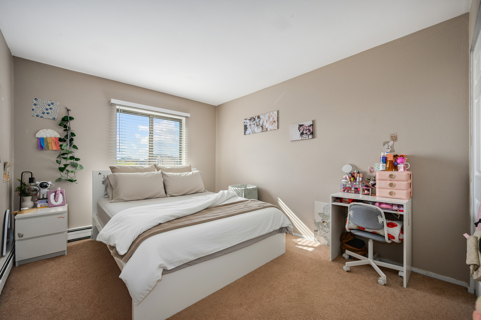 1931 Prairie Square, Unit 311 Schaumburg, IL 60173 - Photo 12 of 20 a bedroom with a bed and a desk