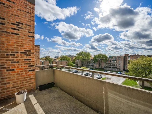 a view of city from balcony