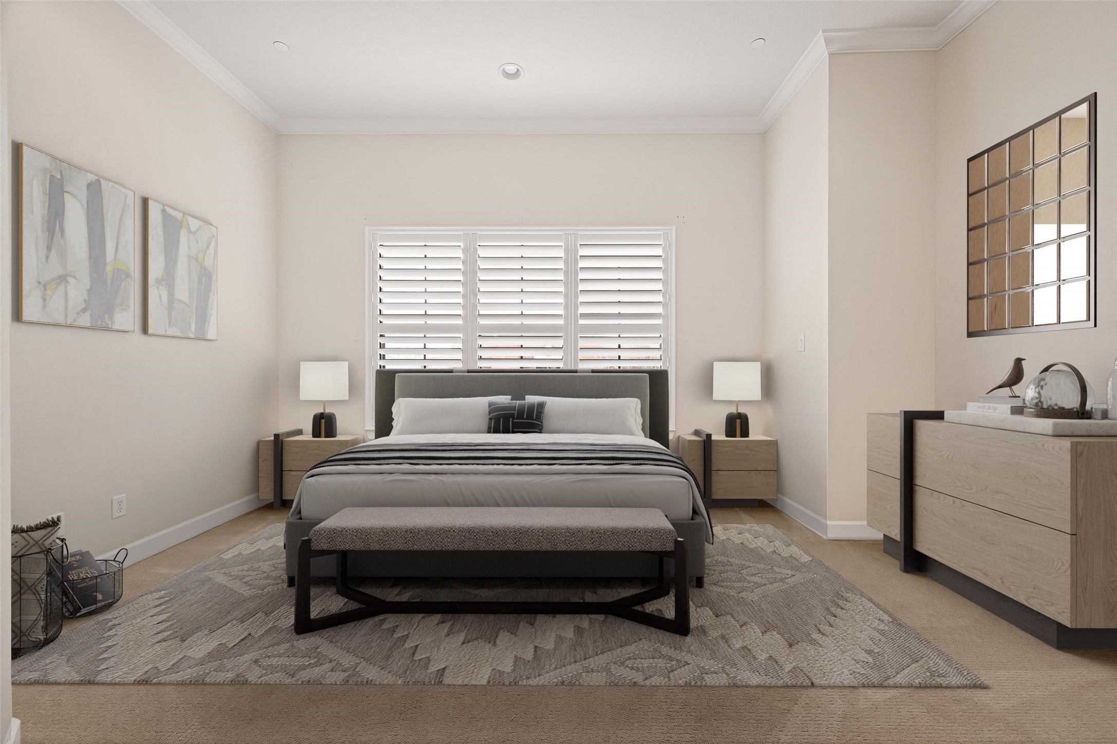 5305 Weslayan Street Houston, TX 77005 - Photo 21 of 50 a bedroom with a bed and a dresser