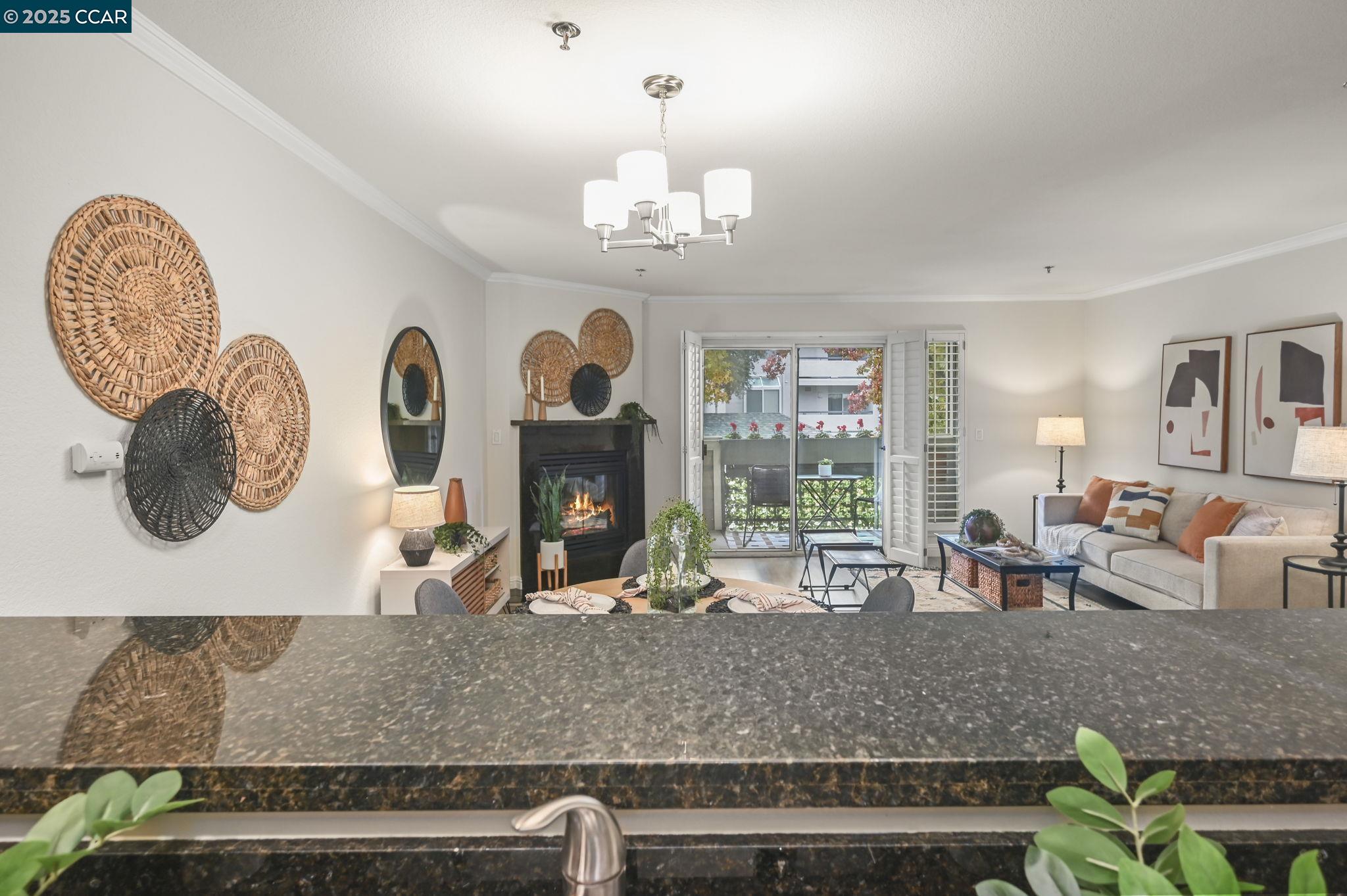 2550 Oak Road, Unit 209 Walnut Creek, CA 94597 - Photo 10 of 34 a living room with furniture and a large window