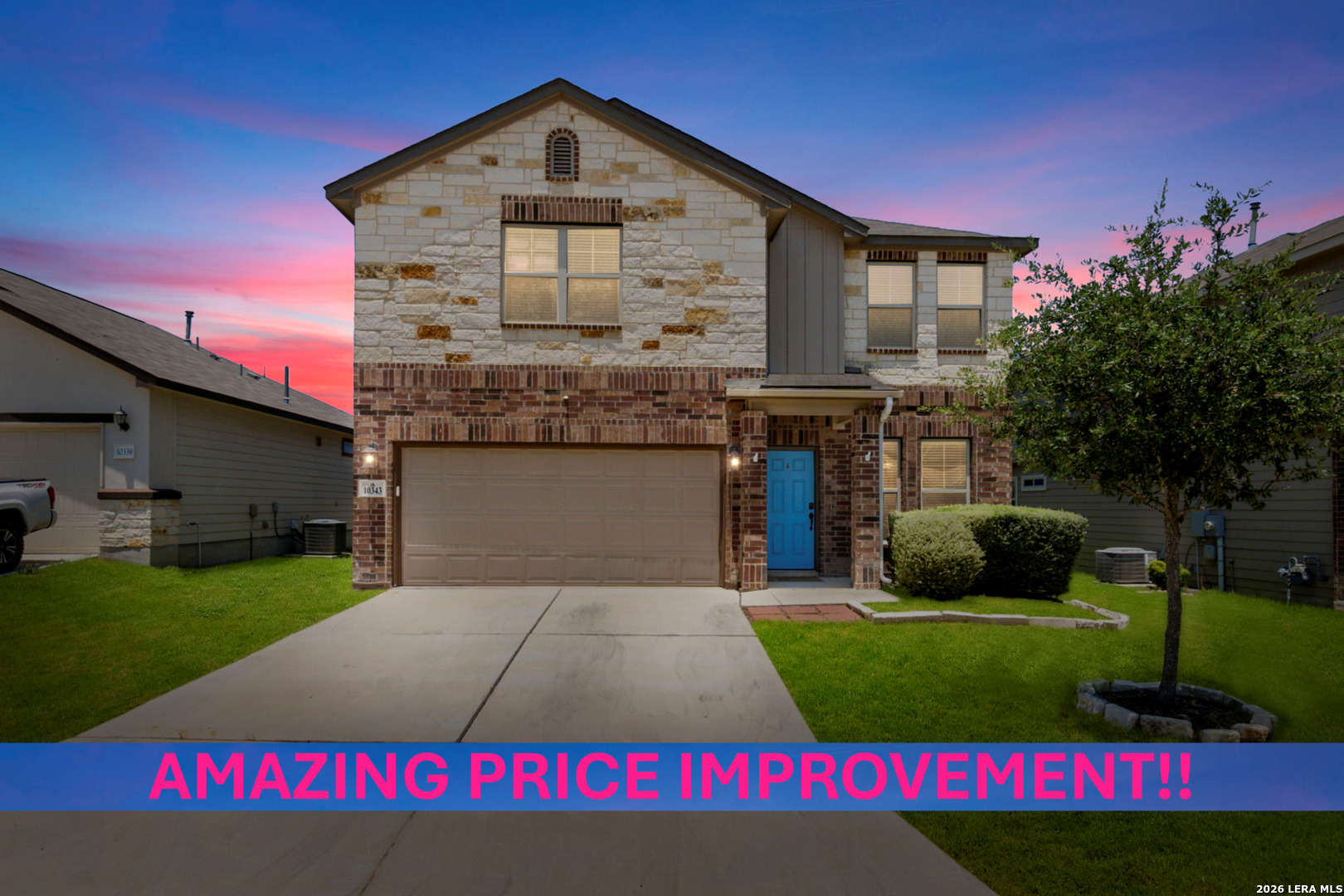 10343 Rosalina Loop Converse, TX 78109 - Photo 1 of 38 a front view of a house with a garden and yard
