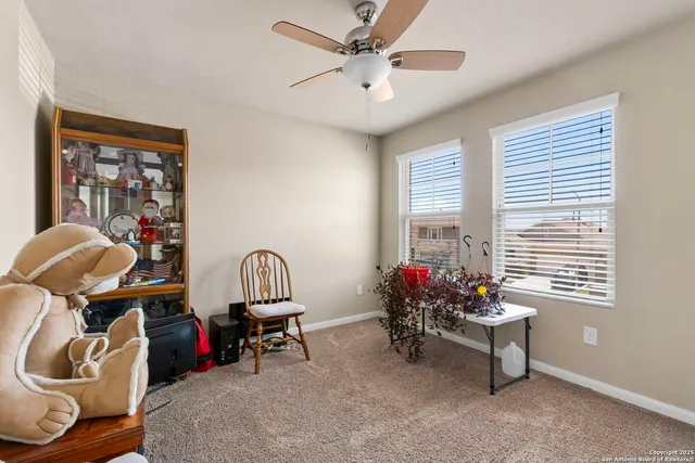 a room with furniture and windows