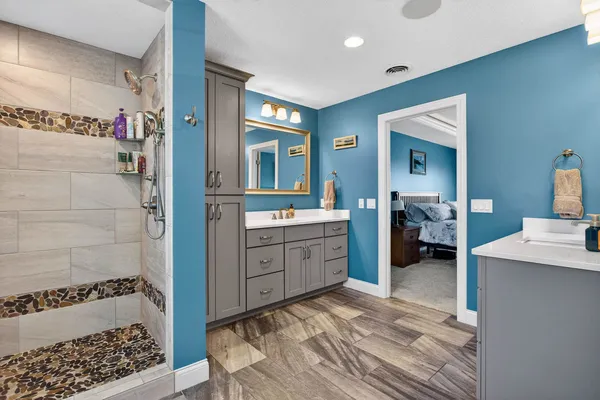 a house view with a outdoor space