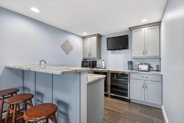 an aerial view of a city with lots of residential buildings