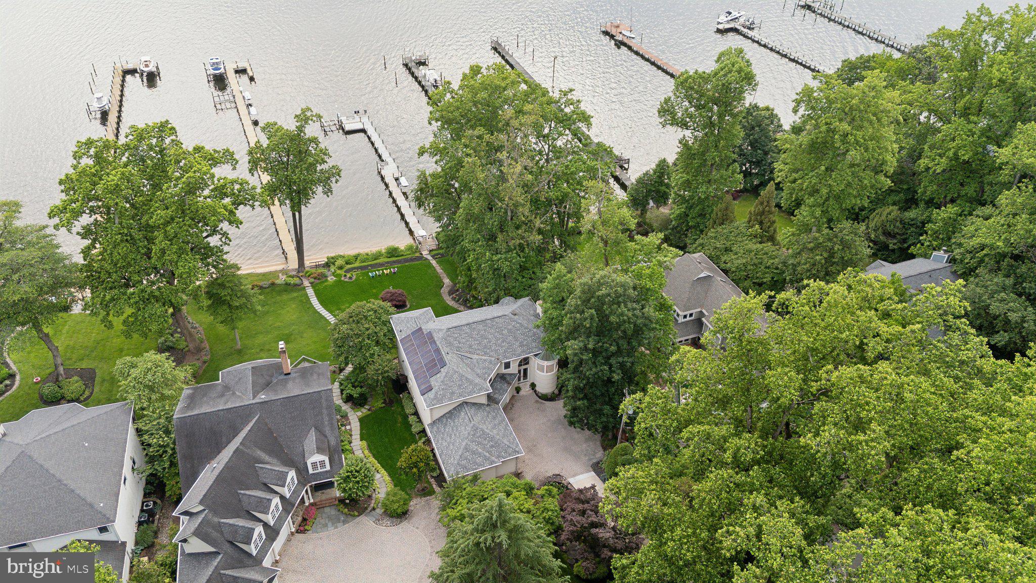 922 Old County Road Severna Park, MD 21146 - Photo 55 of 61 an aerial view of a house with outdoor space and street view