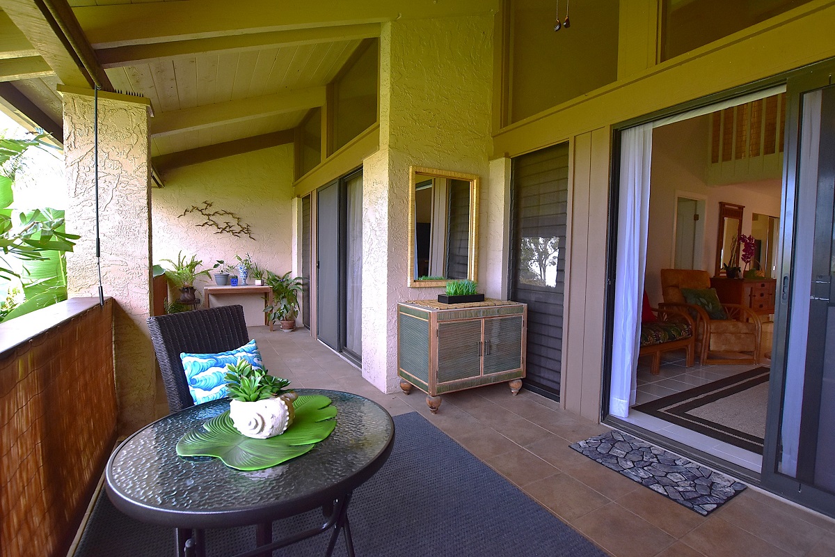 68-3840 Lua Kula Street, Unit D203 Waikoloa, HI 96738 - Photo 15 of 30 a view of a porch with furniture