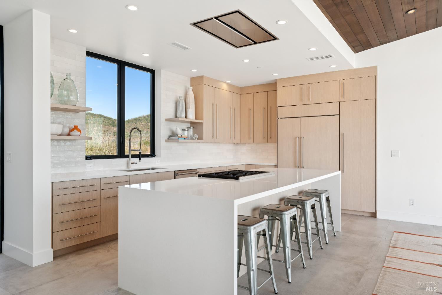 3400 Atlas Peak Road Napa, CA 94558 - Photo 11 of 34 a kitchen with stainless steel appliances granite countertop a stove a sink and a refrigerator