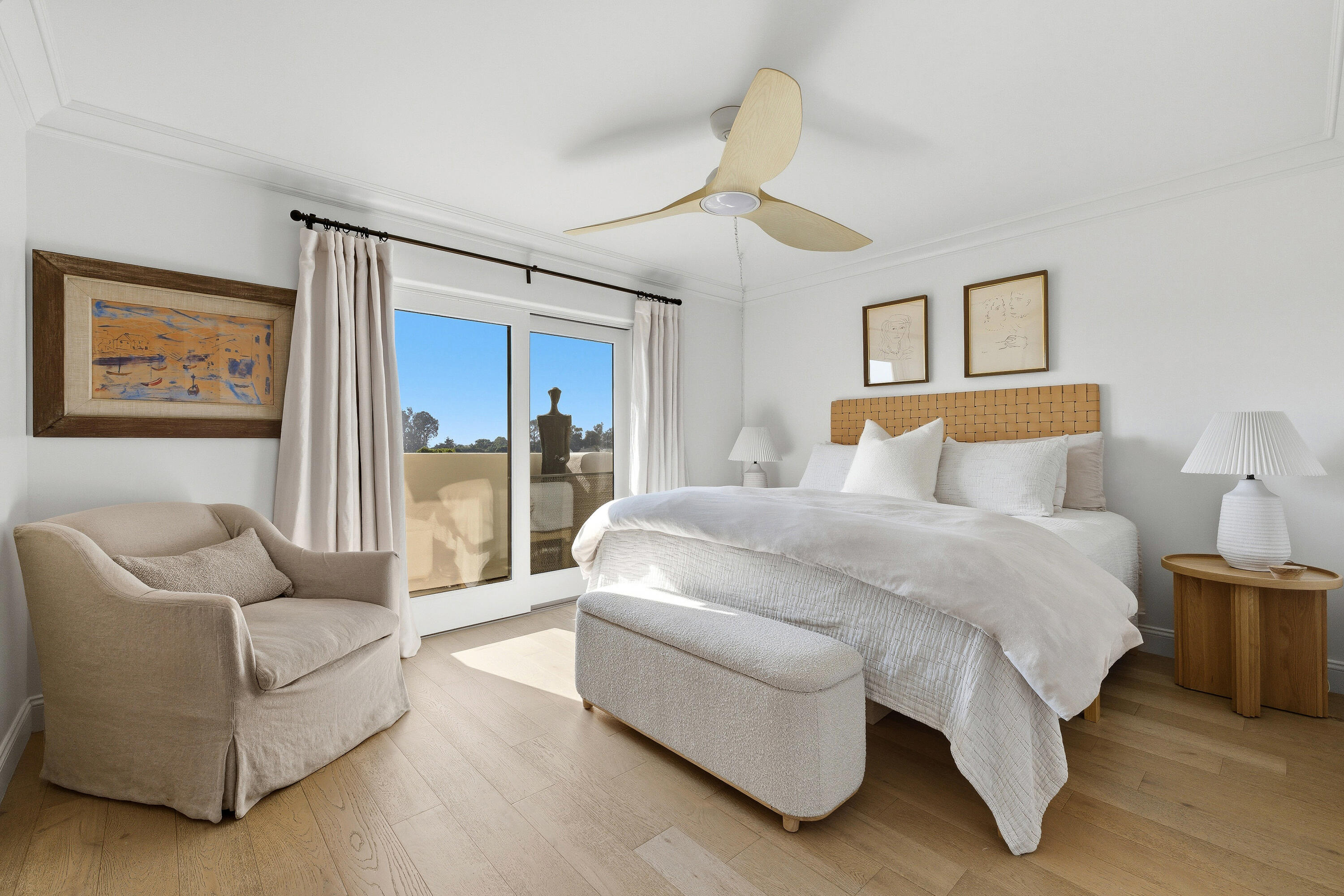 3375 Foothill Road, Unit 923 Carpinteria, CA 93013 - Photo 12 of 25 a bedroom with furniture and a large window