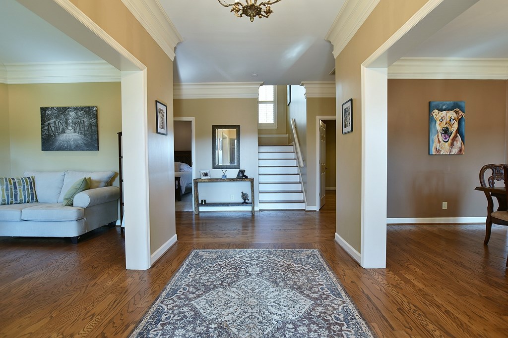 Welcoming entry foyer