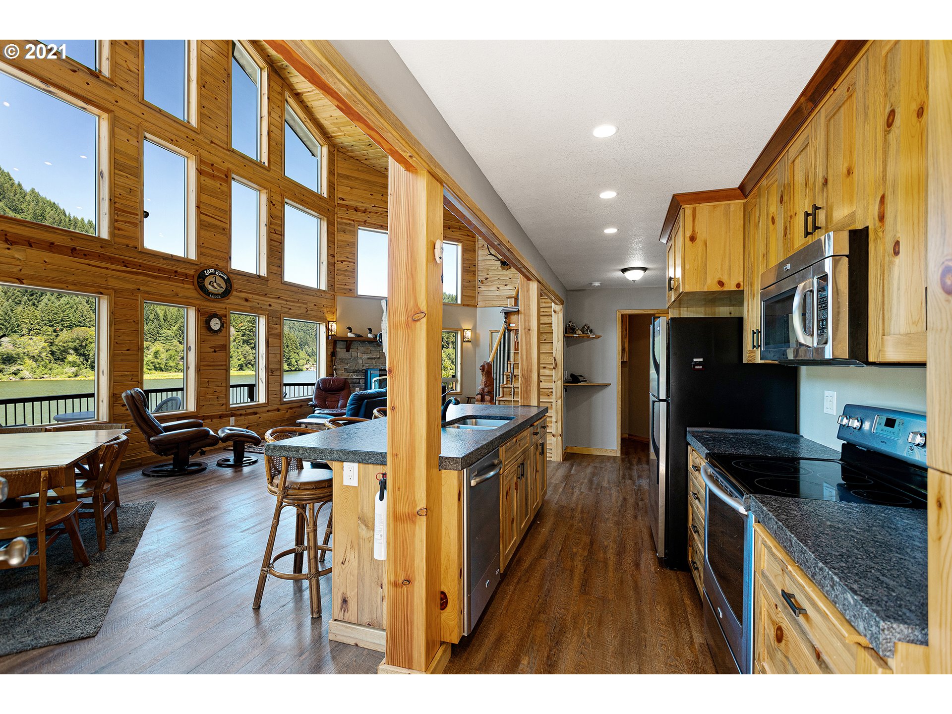 2355 Loon Lake Road Reedsport, OR 97467 - Photo 9 of 41 Kitchen/Living Room
