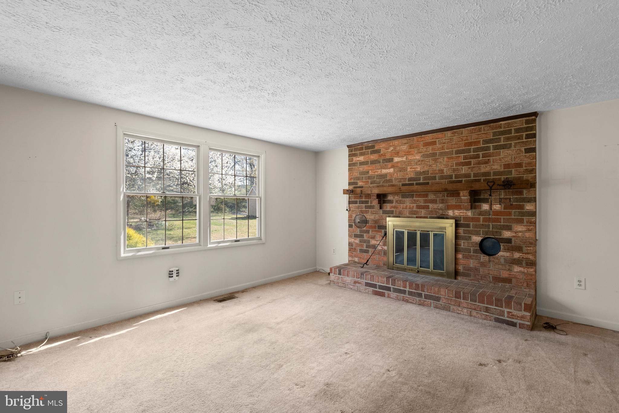 8745 Cardinal Forest Circle Laurel, MD 20723 - Photo 12 of 43 an empty room with a fireplace and windows