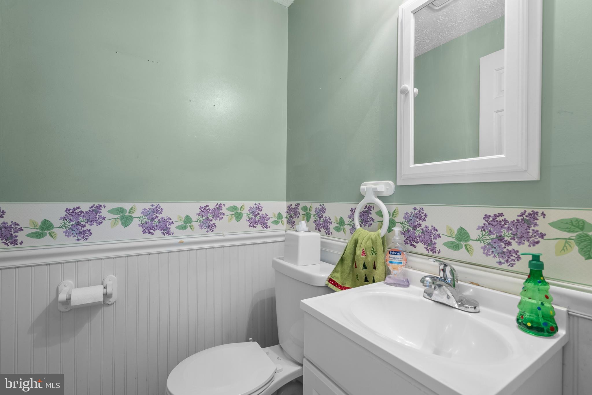 8745 Cardinal Forest Circle Laurel, MD 20723 - Photo 21 of 43 a bathroom with a sink a toilet and mirror