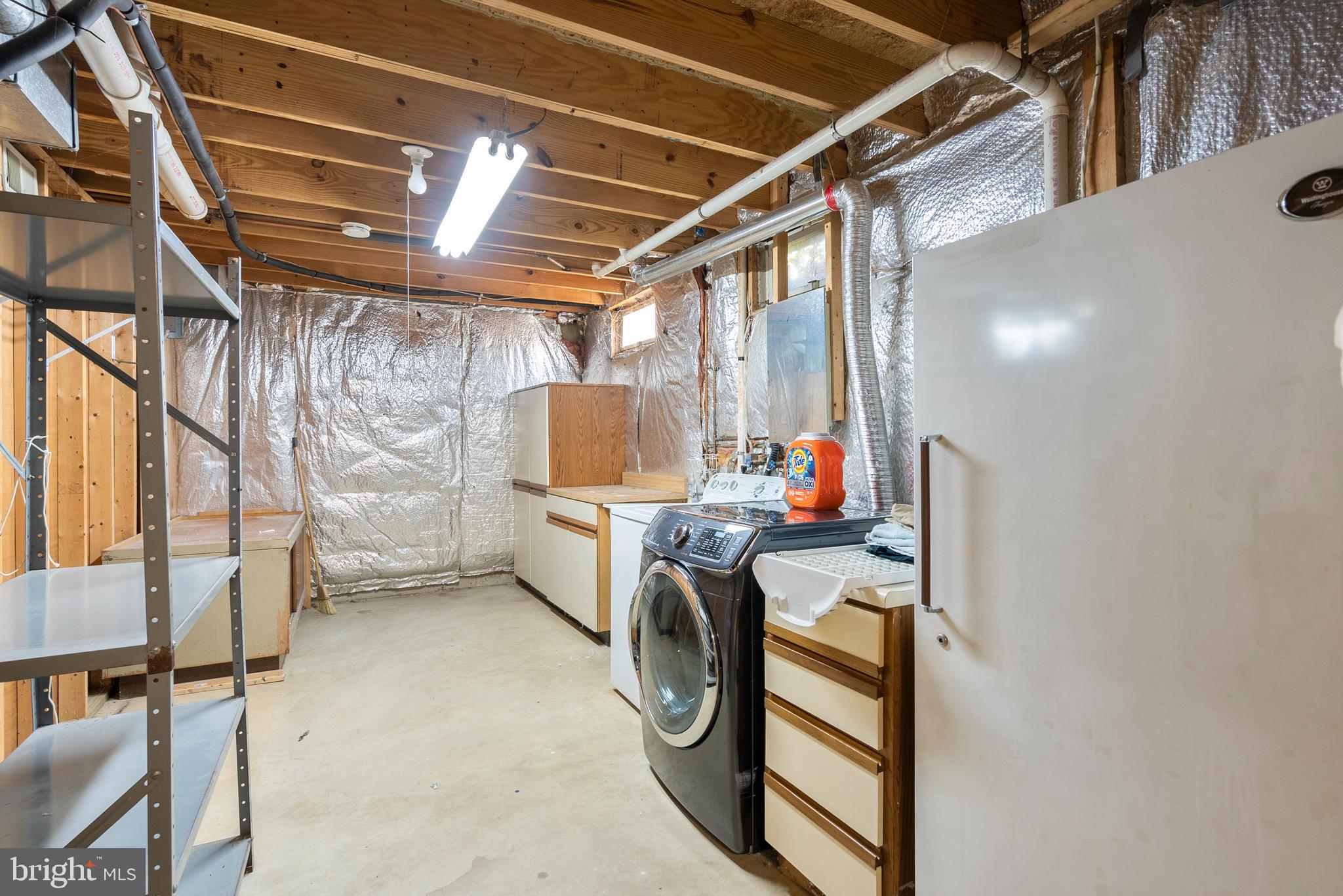 8745 Cardinal Forest Circle Laurel, MD 20723 - Photo 36 of 43 a view of storage and utility room with racks on the wall