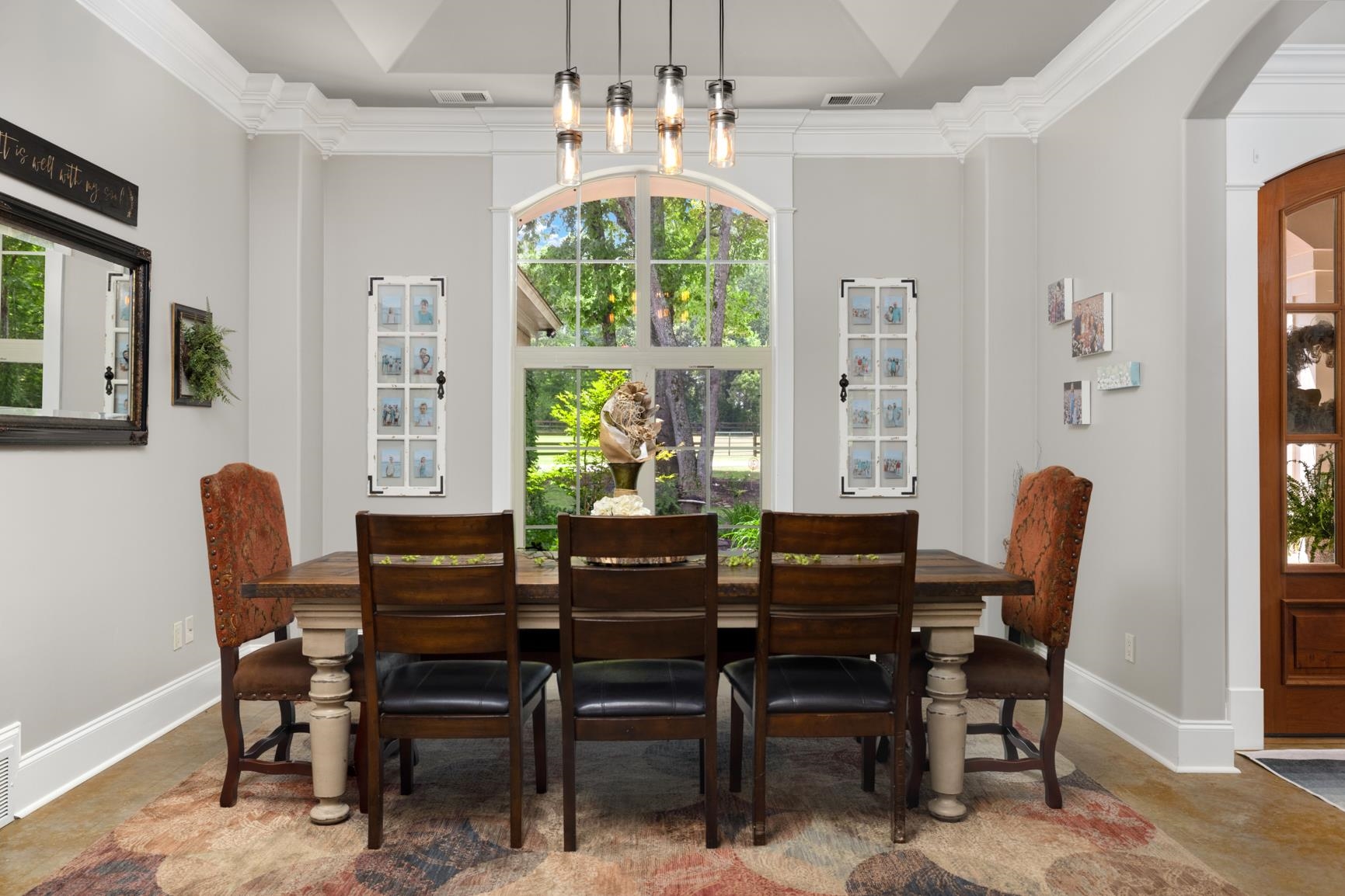 746 Kelly Corner Road Covington, TN 38019 - Photo 7 of 40 Tiled dining room featuring a tray ceiling