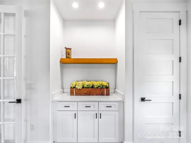 a bathroom with a sink and a vanity