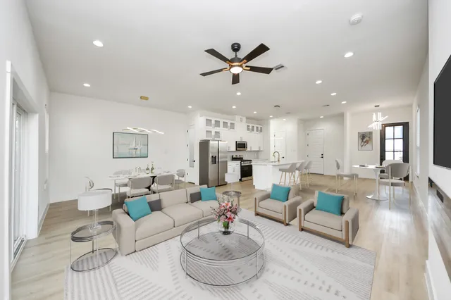 a bathroom with a sink a mirror and vanity
