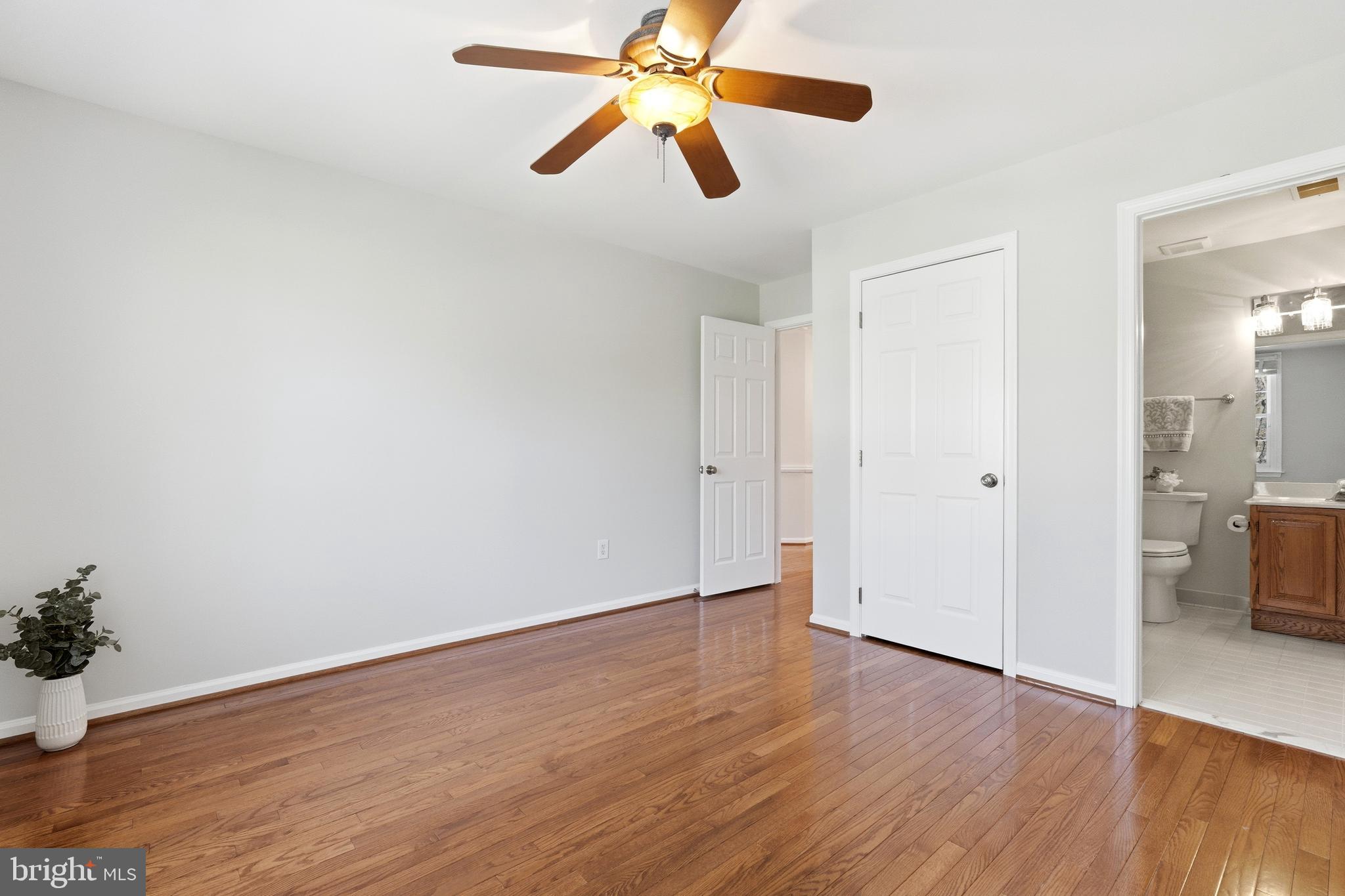 3714 Monitor Place Olney, MD 20832 - Photo 27 of 49 a view of room with hardwood floor and a ceiling fan