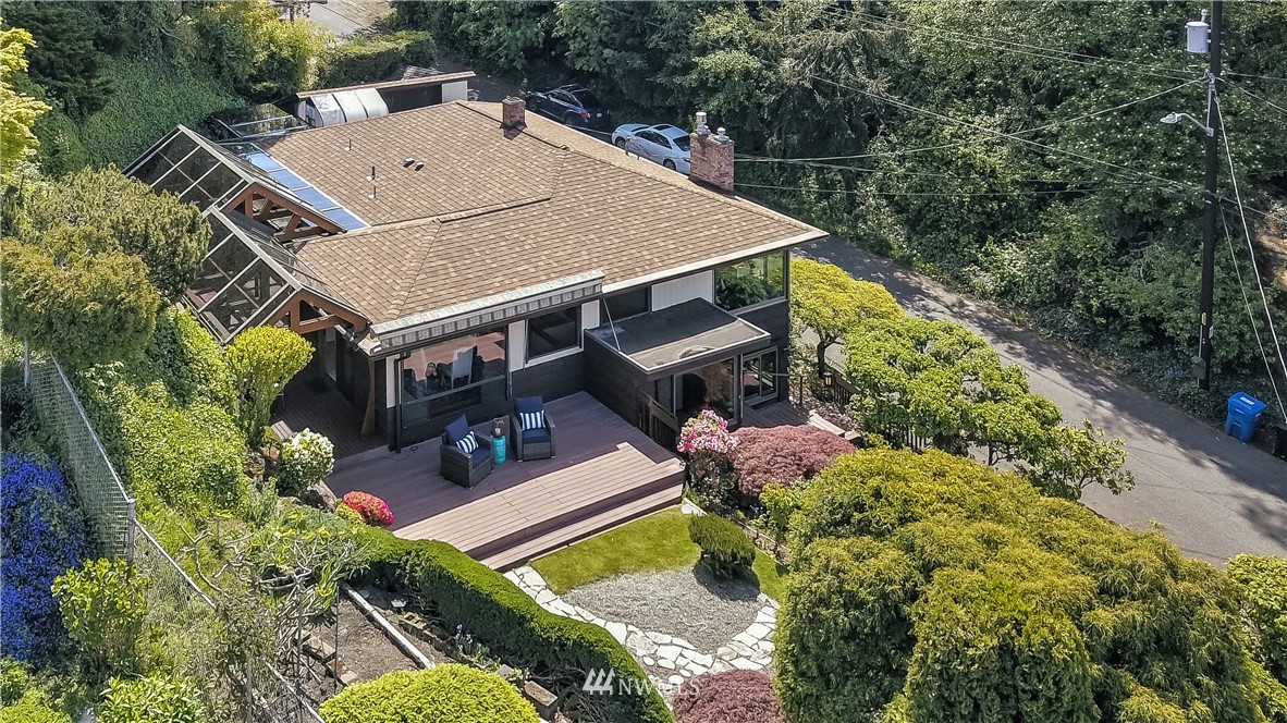 4032 Southwest Myrtle Street Seattle, WA 98136 - Photo 5 of 23 an aerial view of a house with swimming pool garden and patio