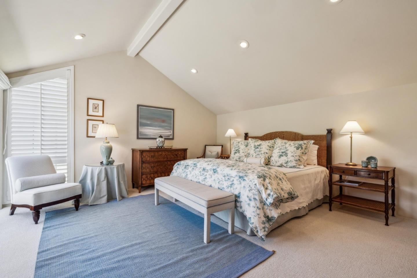 9546 Maple Court Carmel, CA 93923 - Photo 18 of 36 a bedroom with a bed and a couch